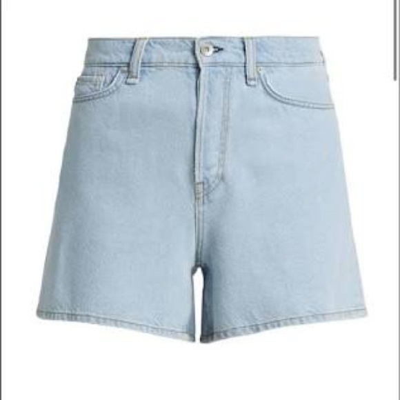Rag & Bone NWT Featherweight Maya Blue Jean Shorts High-Waisted Size 26 - Picture 2 of 8